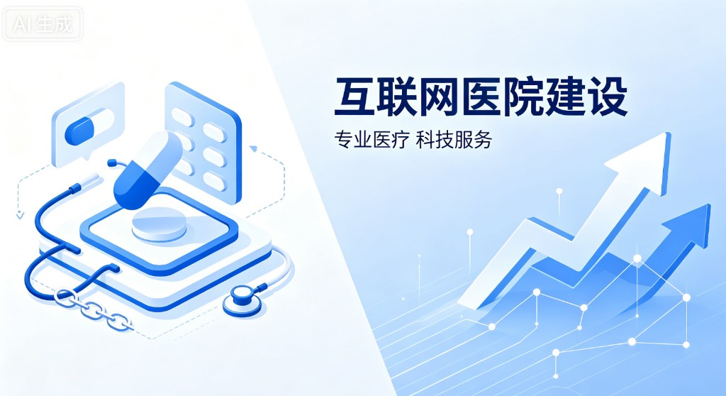 鲸麦互联网医院线上医疗服务示意图